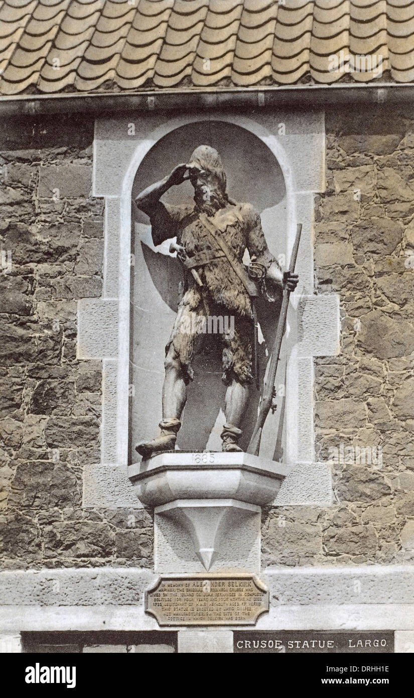 Statue of Alexander Selkirk - Lower Largo, Fife, Scotland Stock Photo