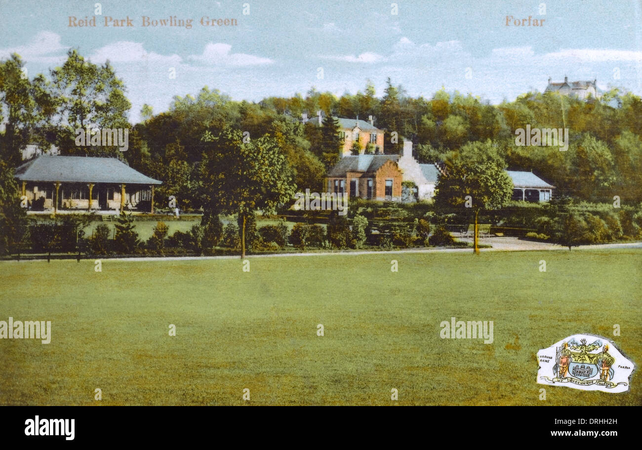 Reid Park Bowling Green, Forfar, Scotland Stock Photo