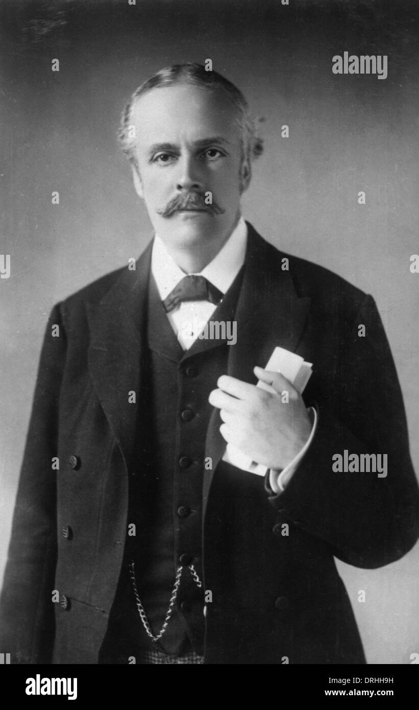 Portrait photograph of Arthur Balfour Stock Photo