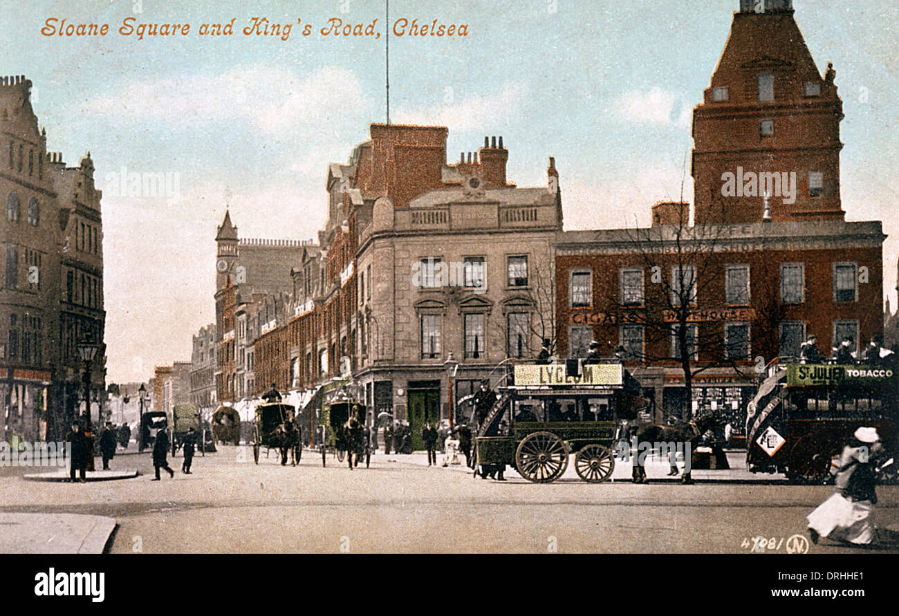 Sloane Square and King's Road, London Stock Photo