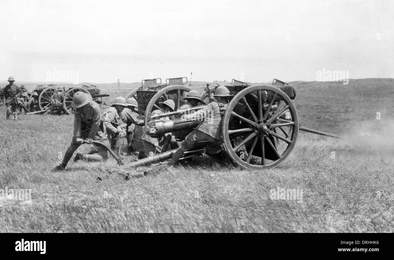 British artillery in action near Kirkuk, WW1 Stock Photo 66155242 Alamy