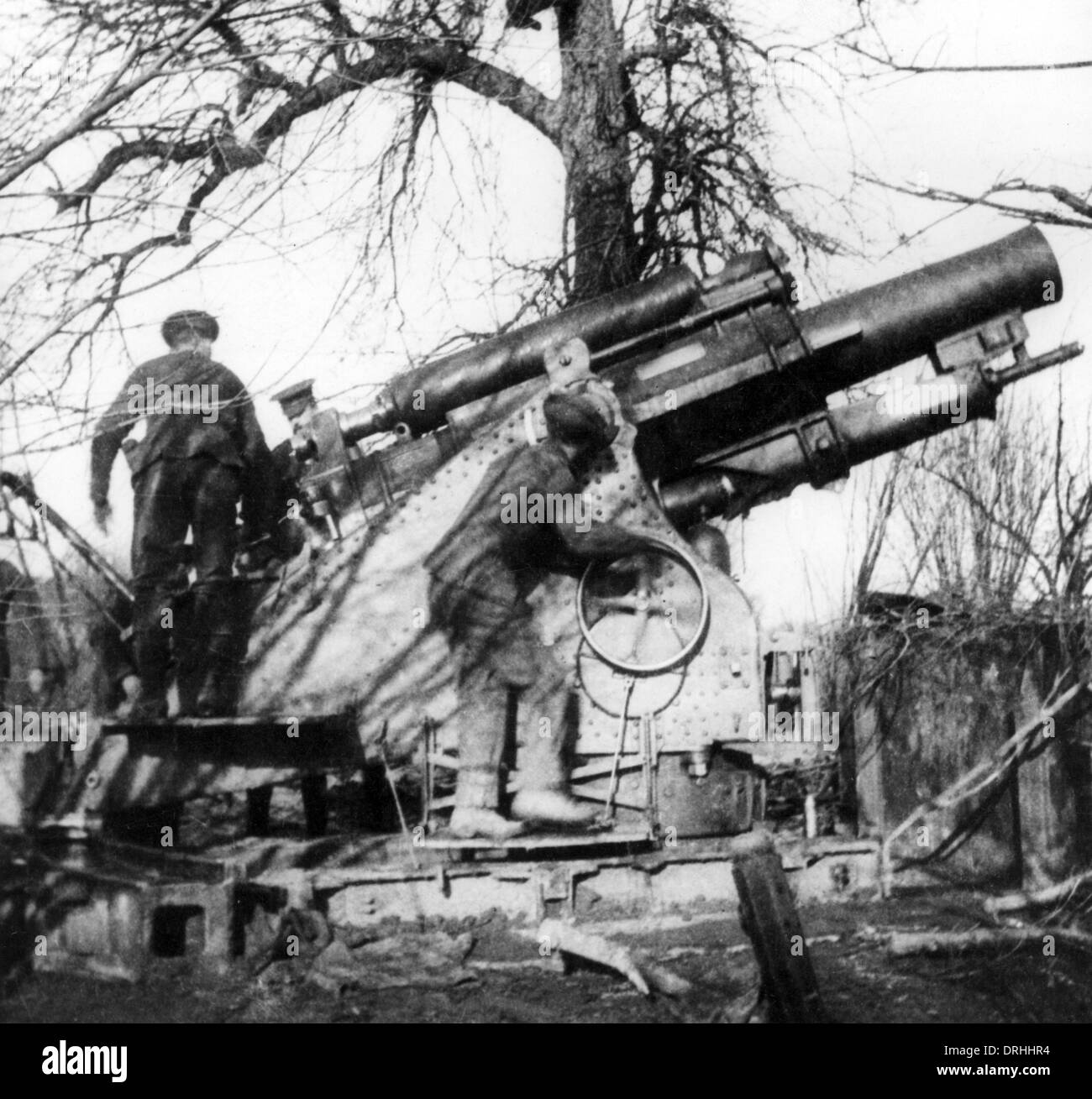 British 9.2 inch Howitzer, Flanders, WW1 Stock Photo - Alamy