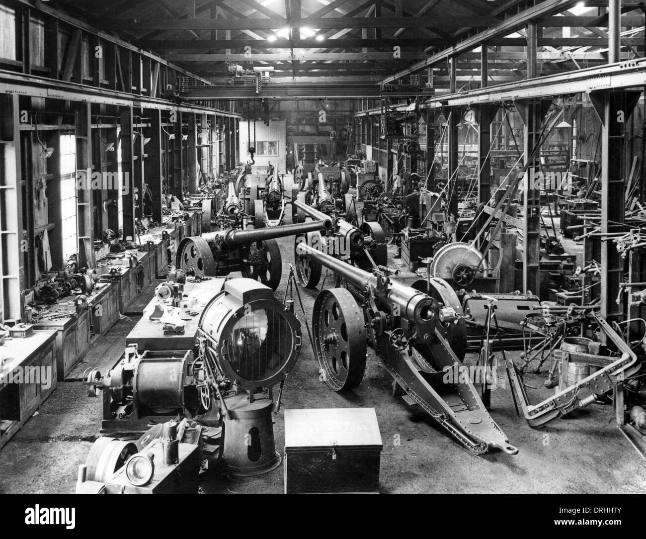 Ordnance at Salt River Works, South Africa, WW1 Stock Photo