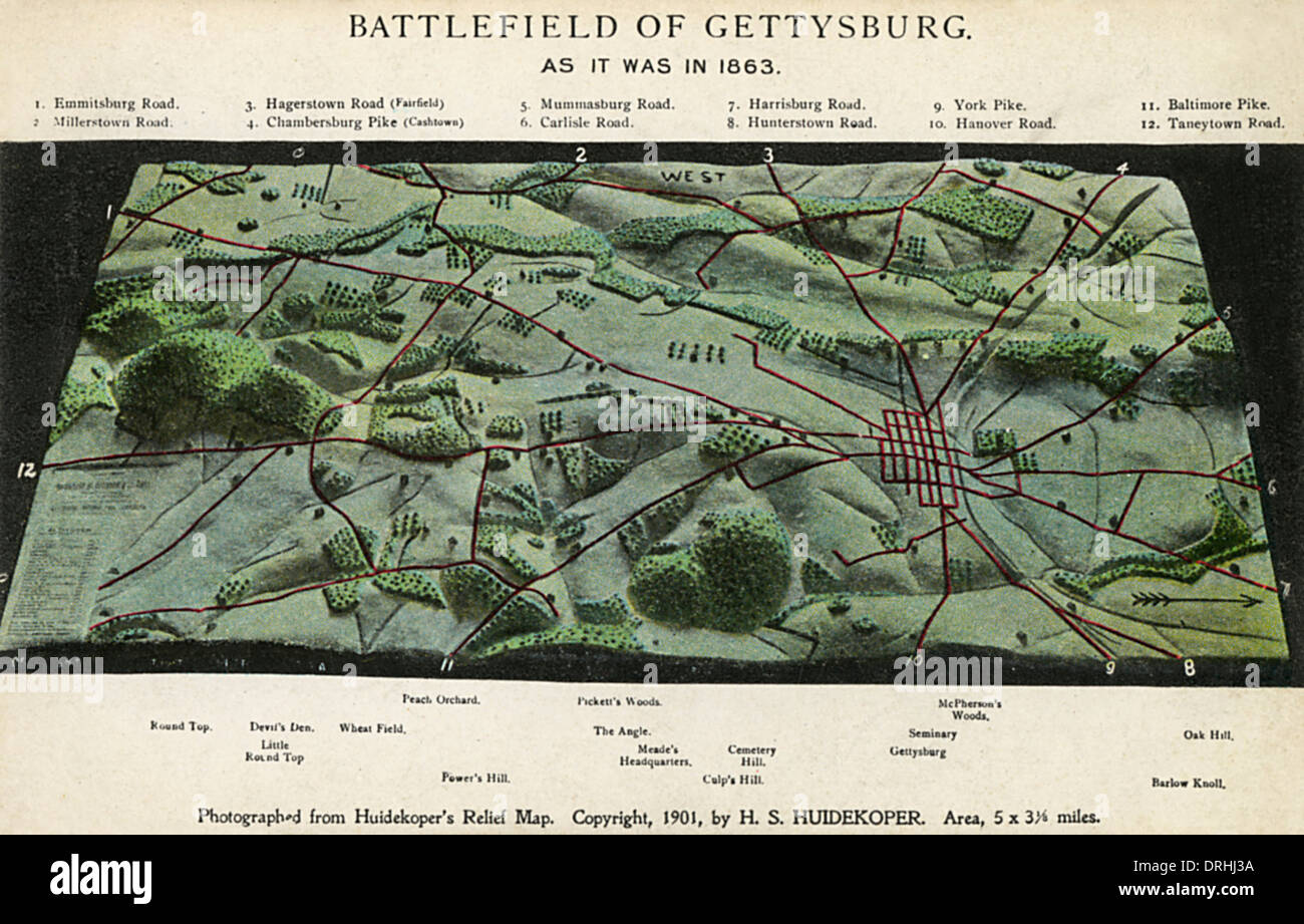 The Battlefield of Gettysburg Stock Photo Alamy