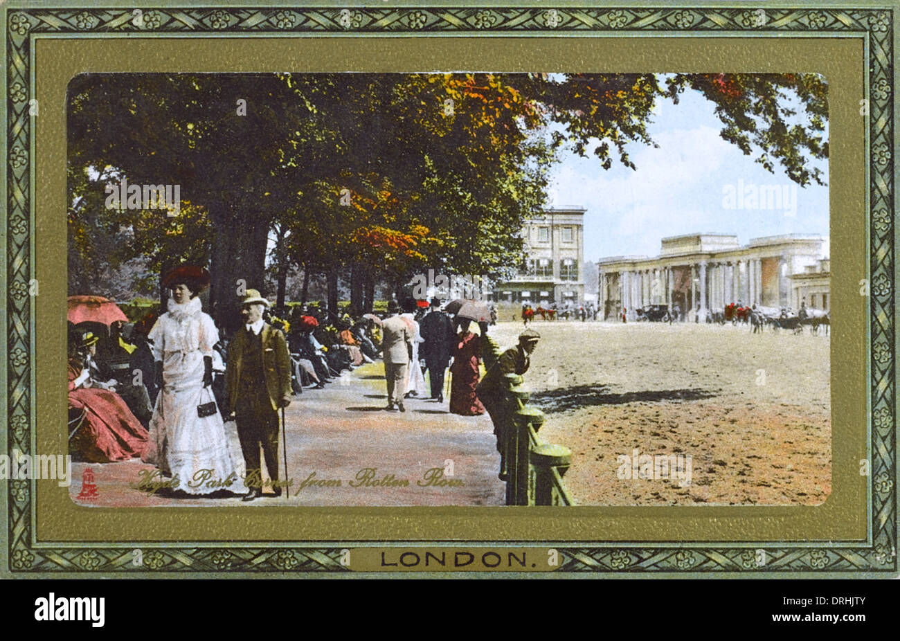 Hyde Park Corner from Rotten Row, London Stock Photo Alamy