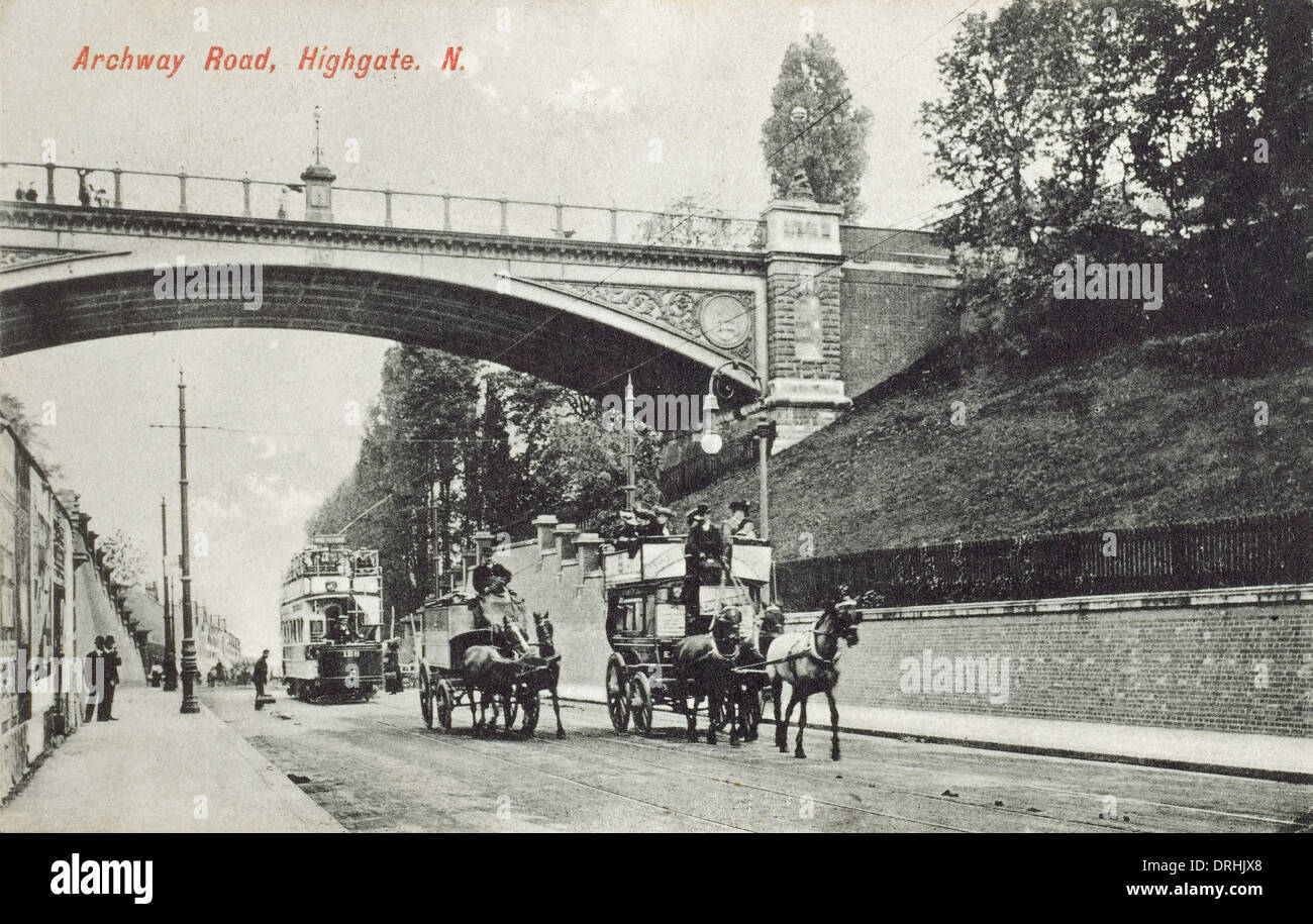 Archway Road, Highgate, London Stock Photo Alamy