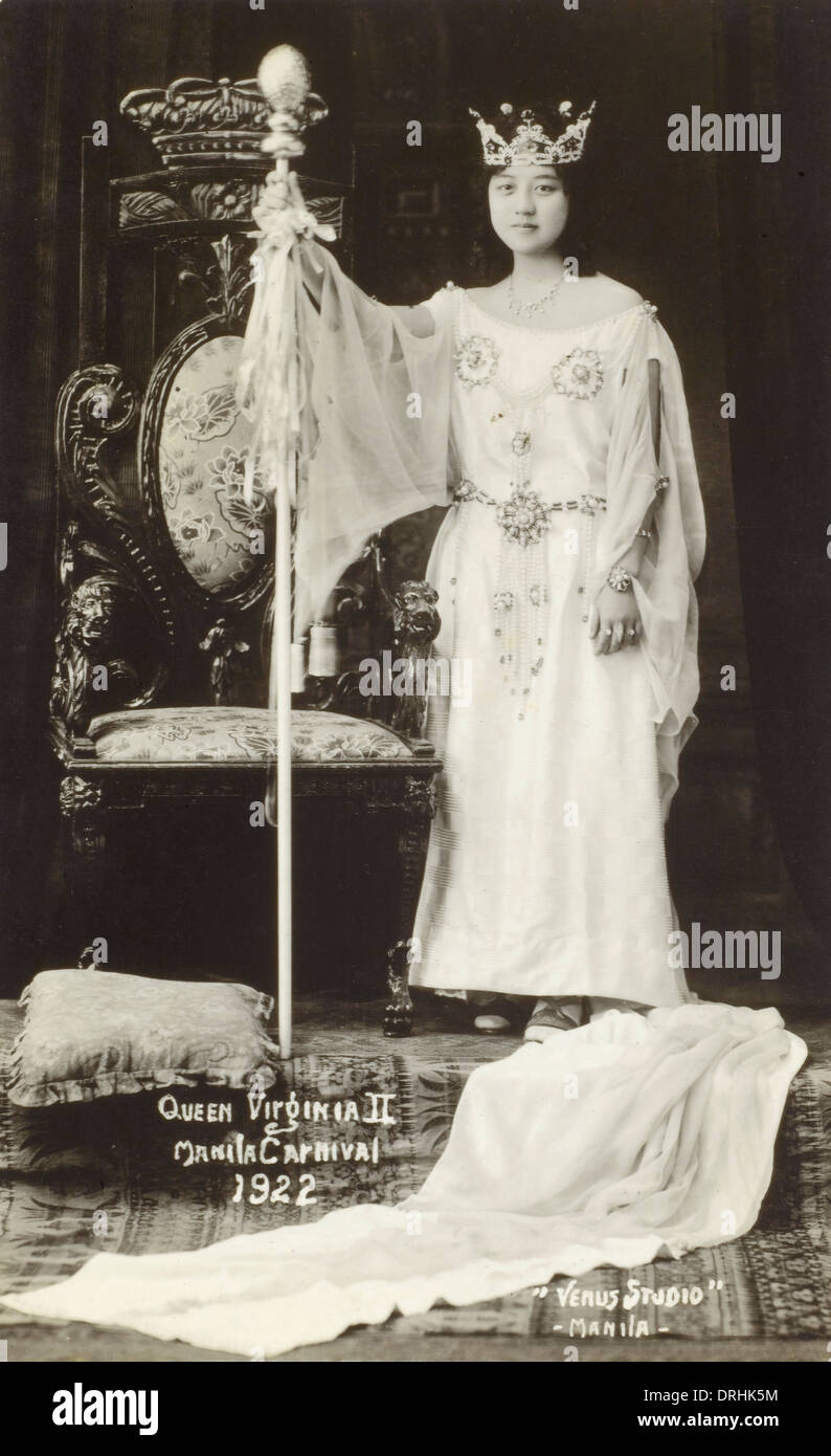Queen Virginia II - Manila Carnival, The Philippines Stock Photo