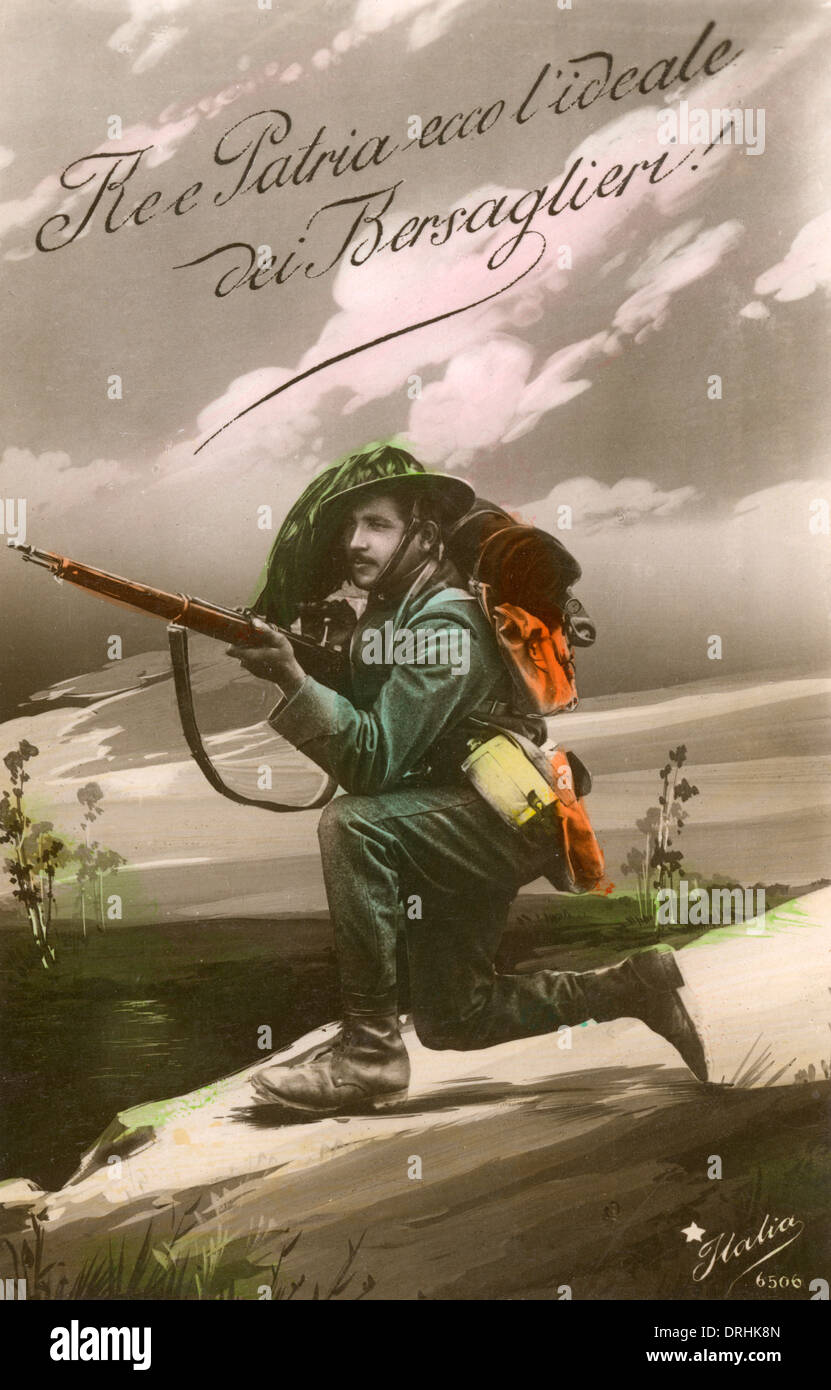 Figurine Militaire 1:32 - Le Bersaglier Italien Première Guerre Mondiale - CBG N°17 - Très Bon état