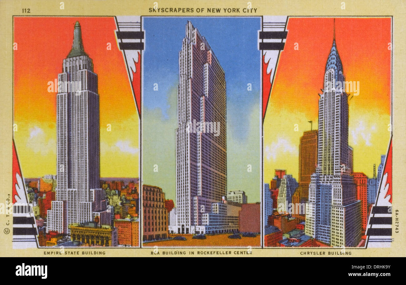 Skyscrapers of New York City Stock Photo