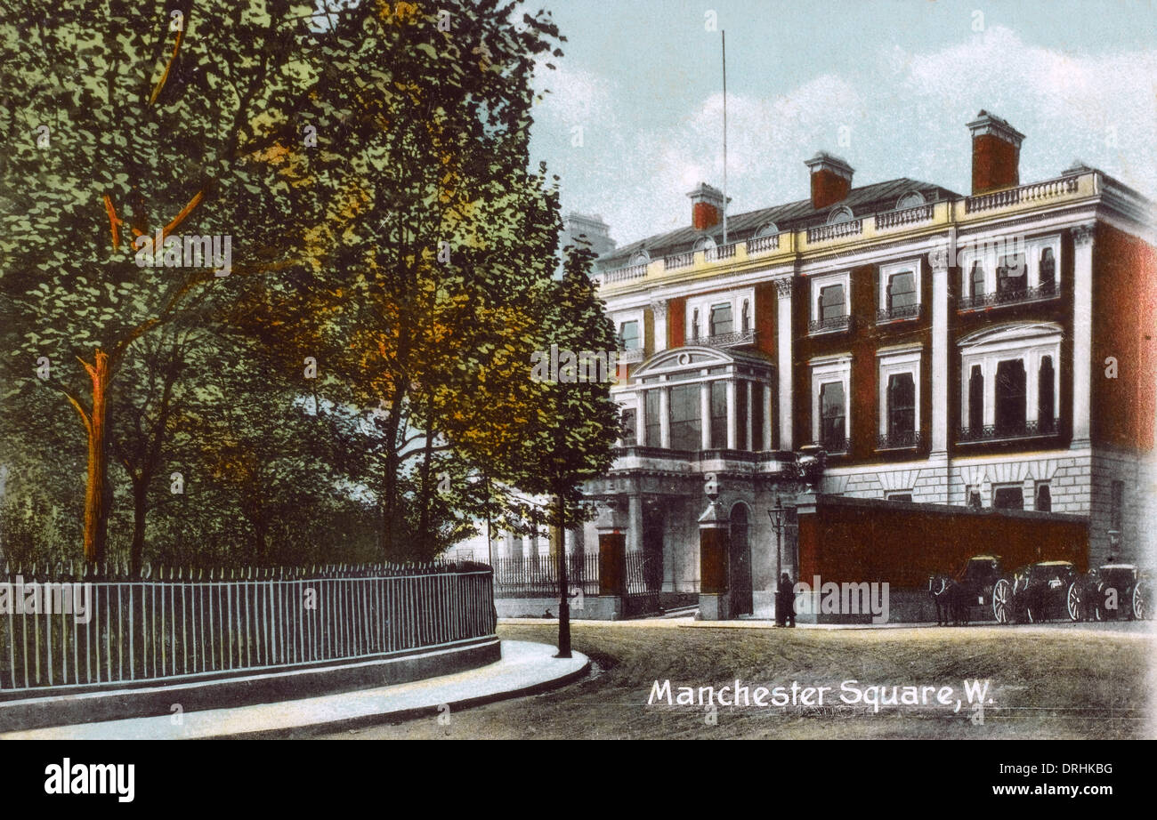 Manchester Square, London - Wallace Collection Stock Photo
