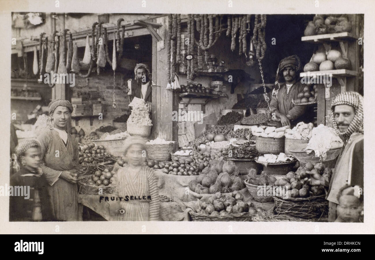 Kuwait Fruit Seller Stock Photo Alamy
