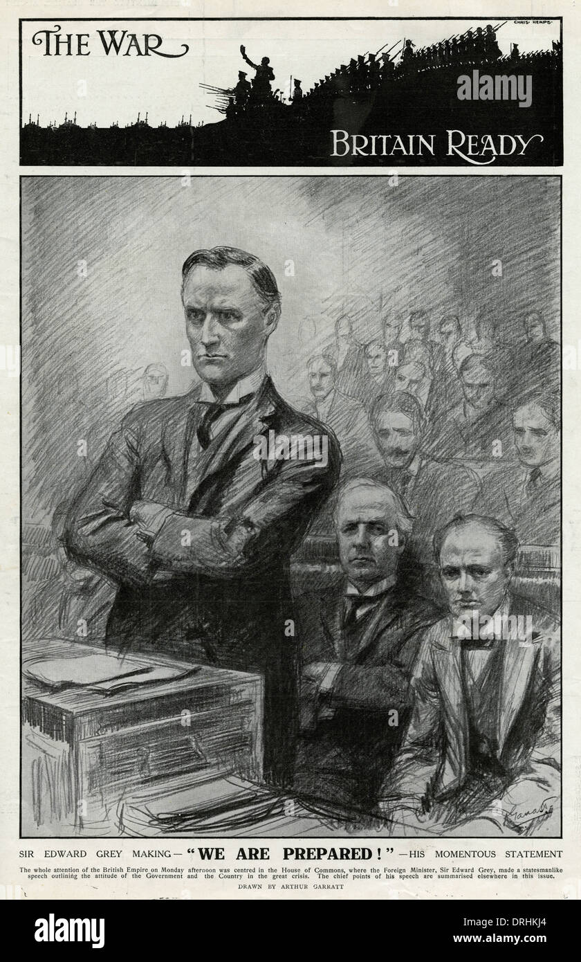 Sir Edward Grey Stock Photo Alamy