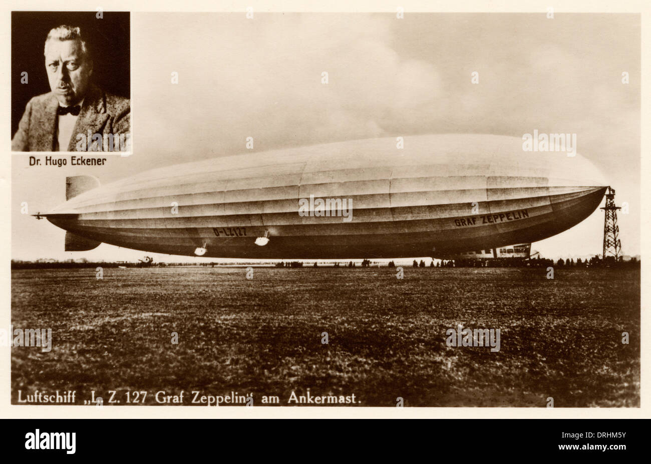 Graf Zeppelin - LZ 127 - at anchor Stock Photo