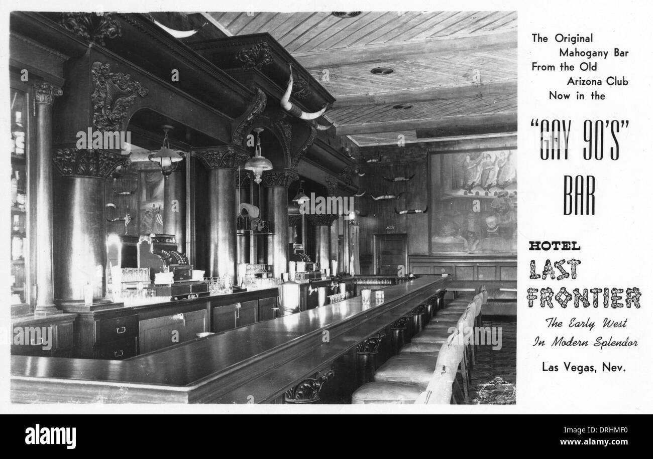 Gay 90's Bar, Hotel Last Frontier, Las Vegas, USA Stock Photo