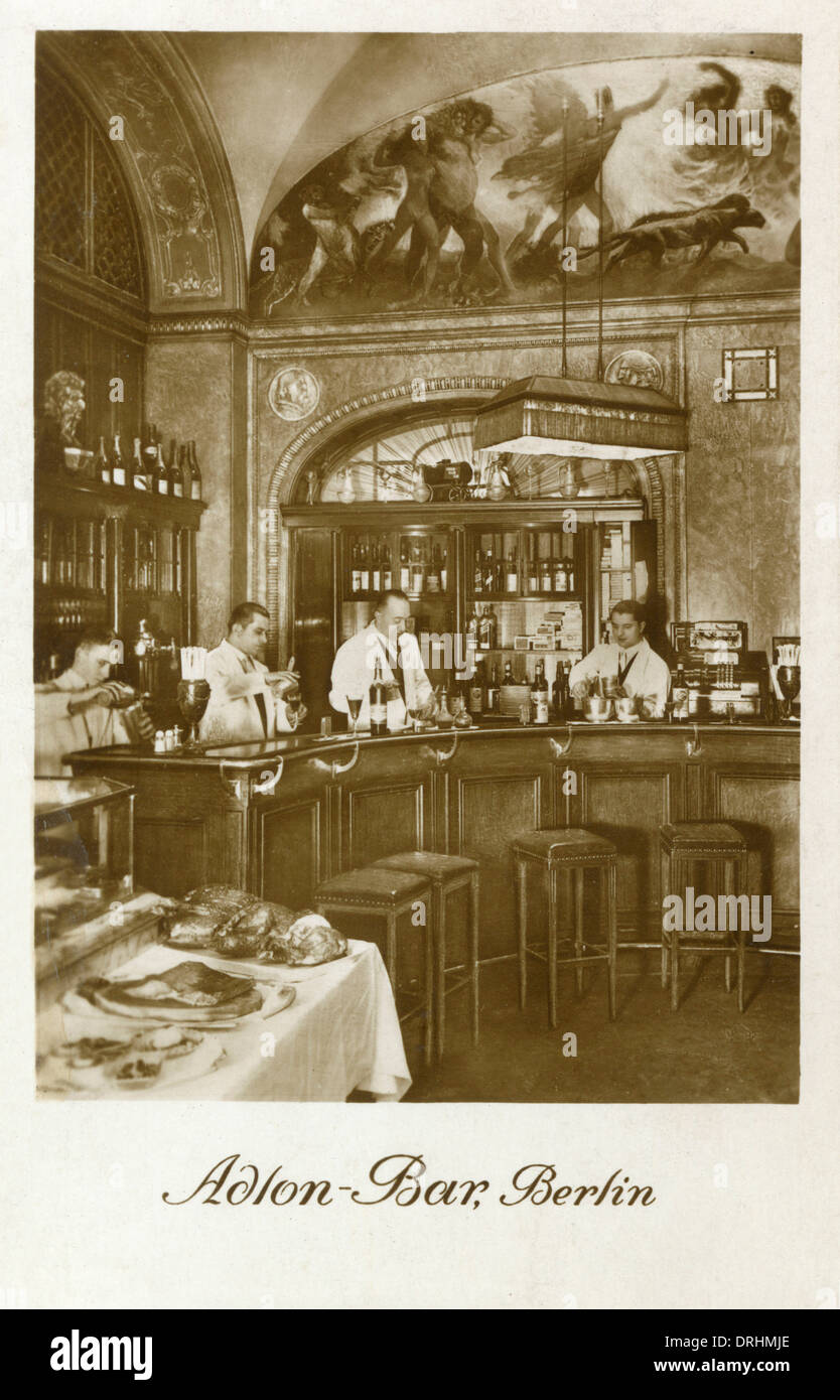Bar in the Adlon Hotel, Berlin, Germany Stock Photo