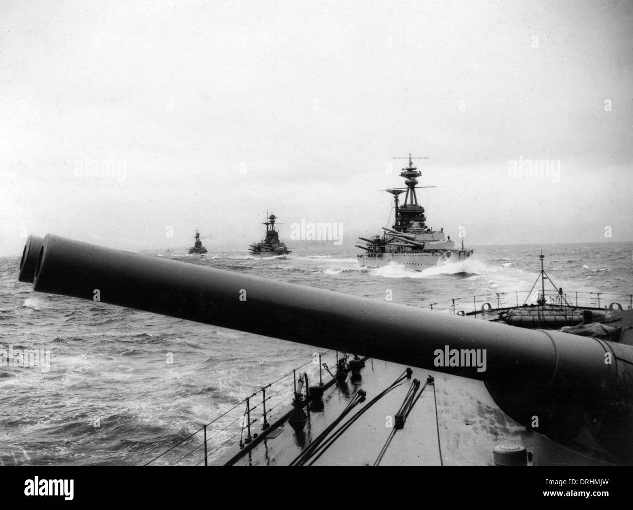 British ships during the Battle of Jutland, WW1 Stock Photo - Alamy