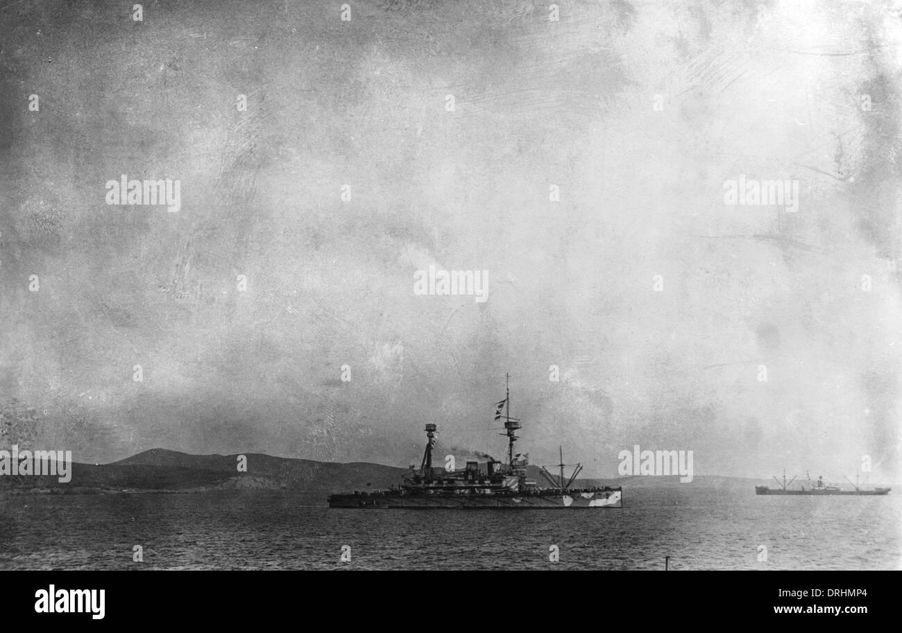 HMS Swiftsure, British battleship, WW1 Stock Photo Alamy