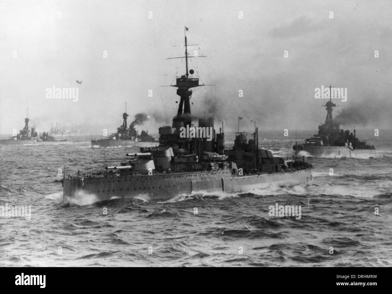 British and American Orion-class battleships, WW1 Stock Photo