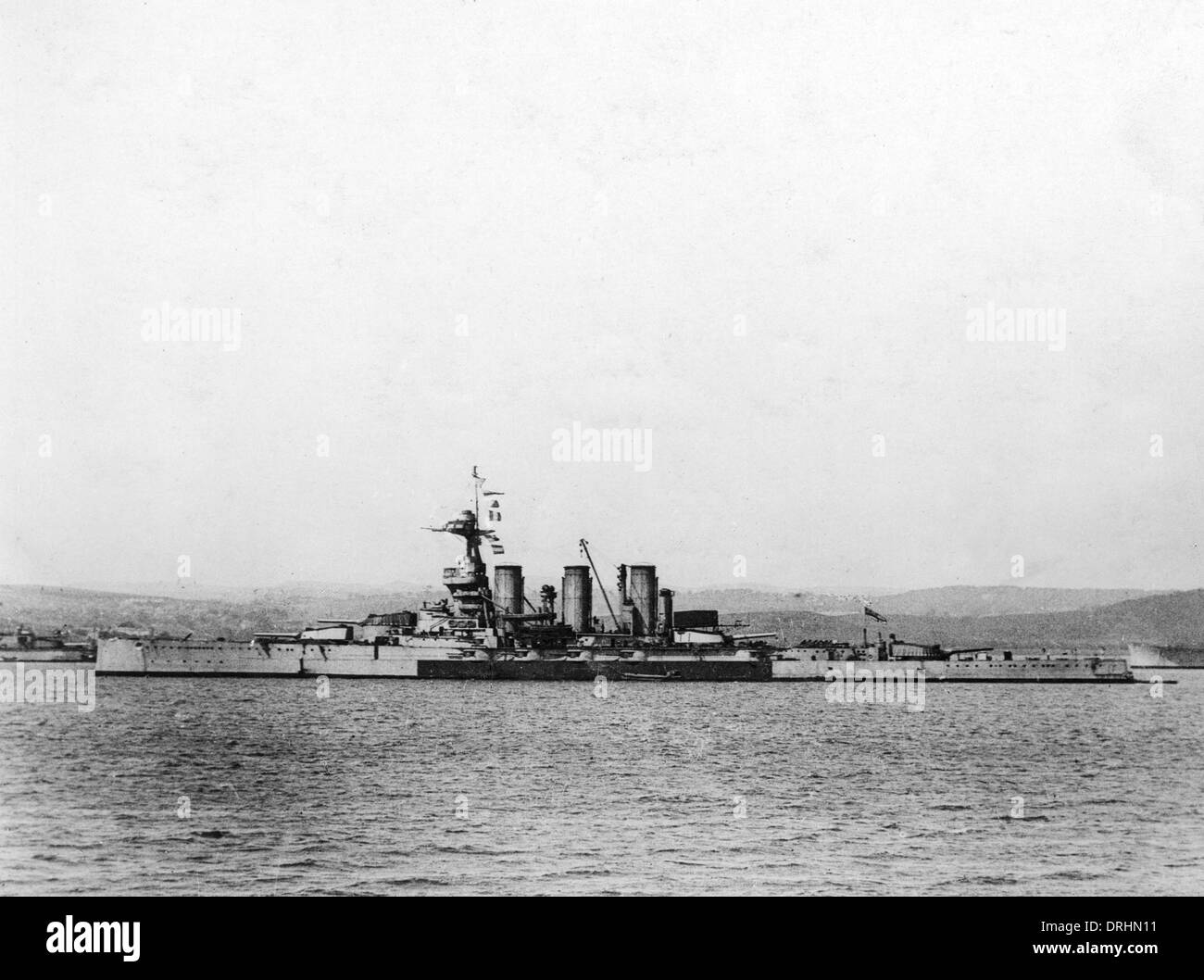 HMS Tiger, British battle cruiser, WW1 Stock Photo
