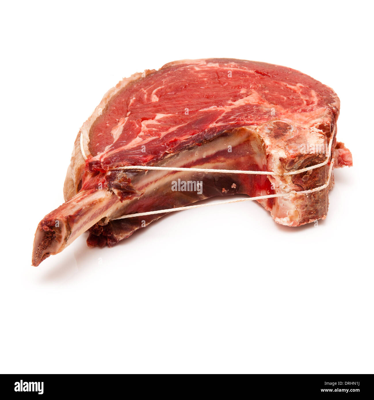 Rib of beef joint isolated on a white studio background Stock Photo Alamy