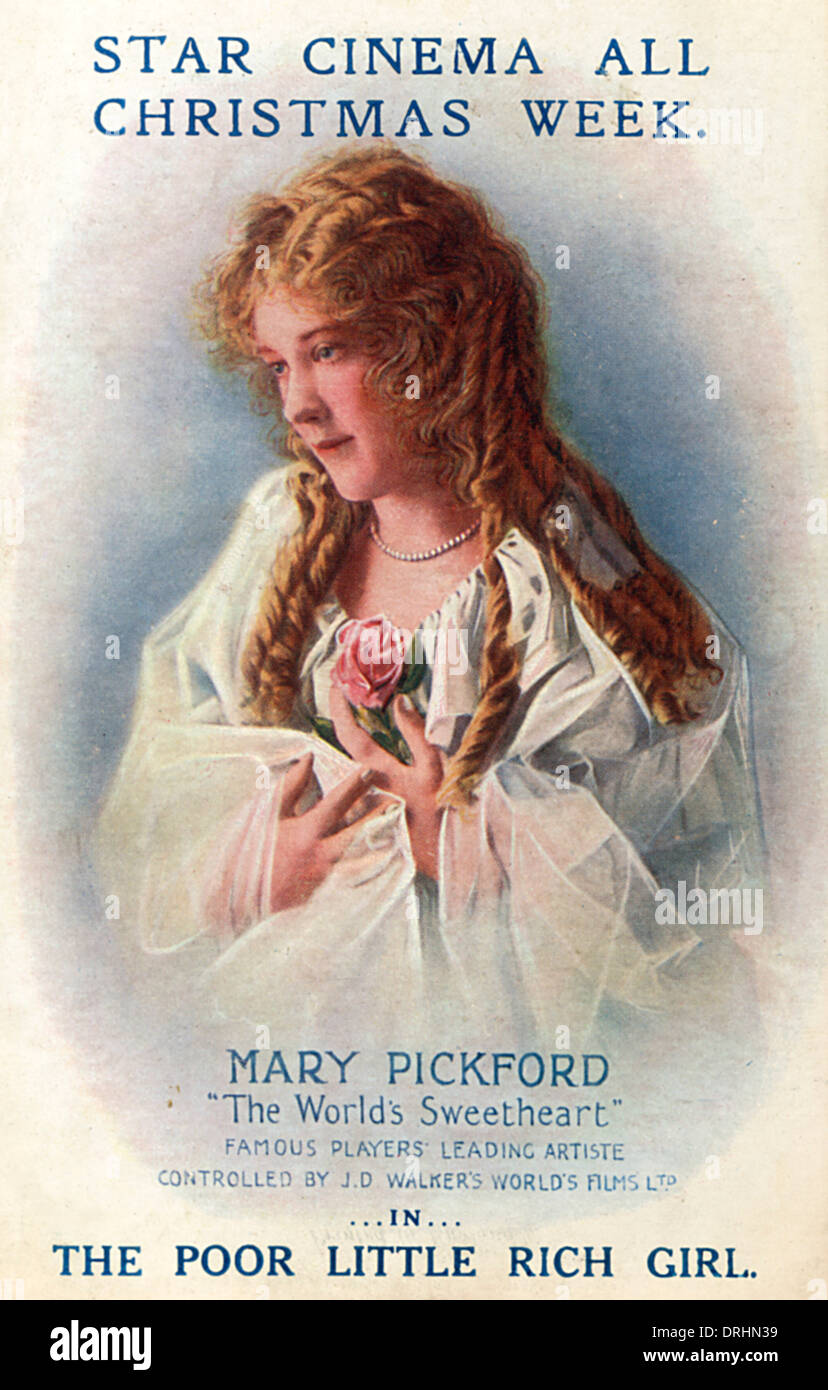 Mary Pickford in The Poor Little Rich Girl Stock Photo
