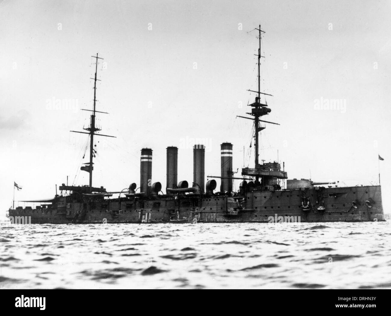 HMS Hogue, British armoured cruiser Stock Photo
