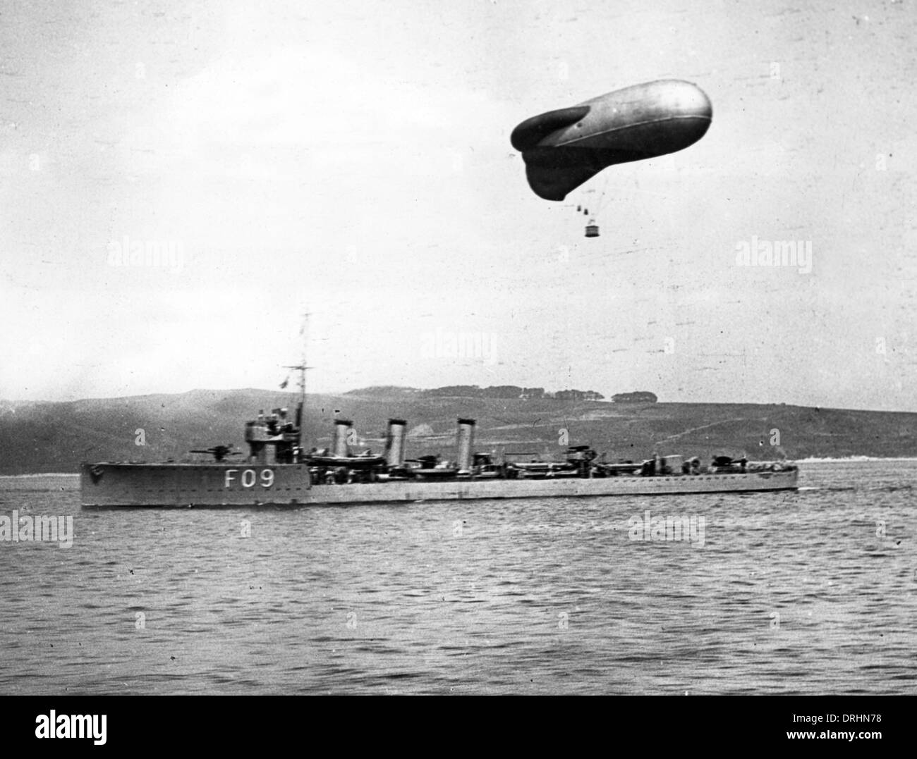 HMS Onslow, British destroyer, WW1 Stock Photo