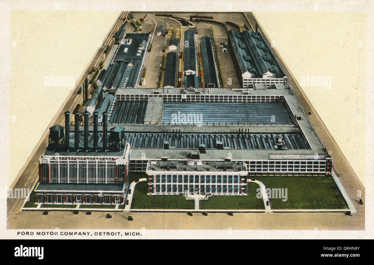 The Ford Motor Company Factory - Detroit, Michigan, USA Stock Photo