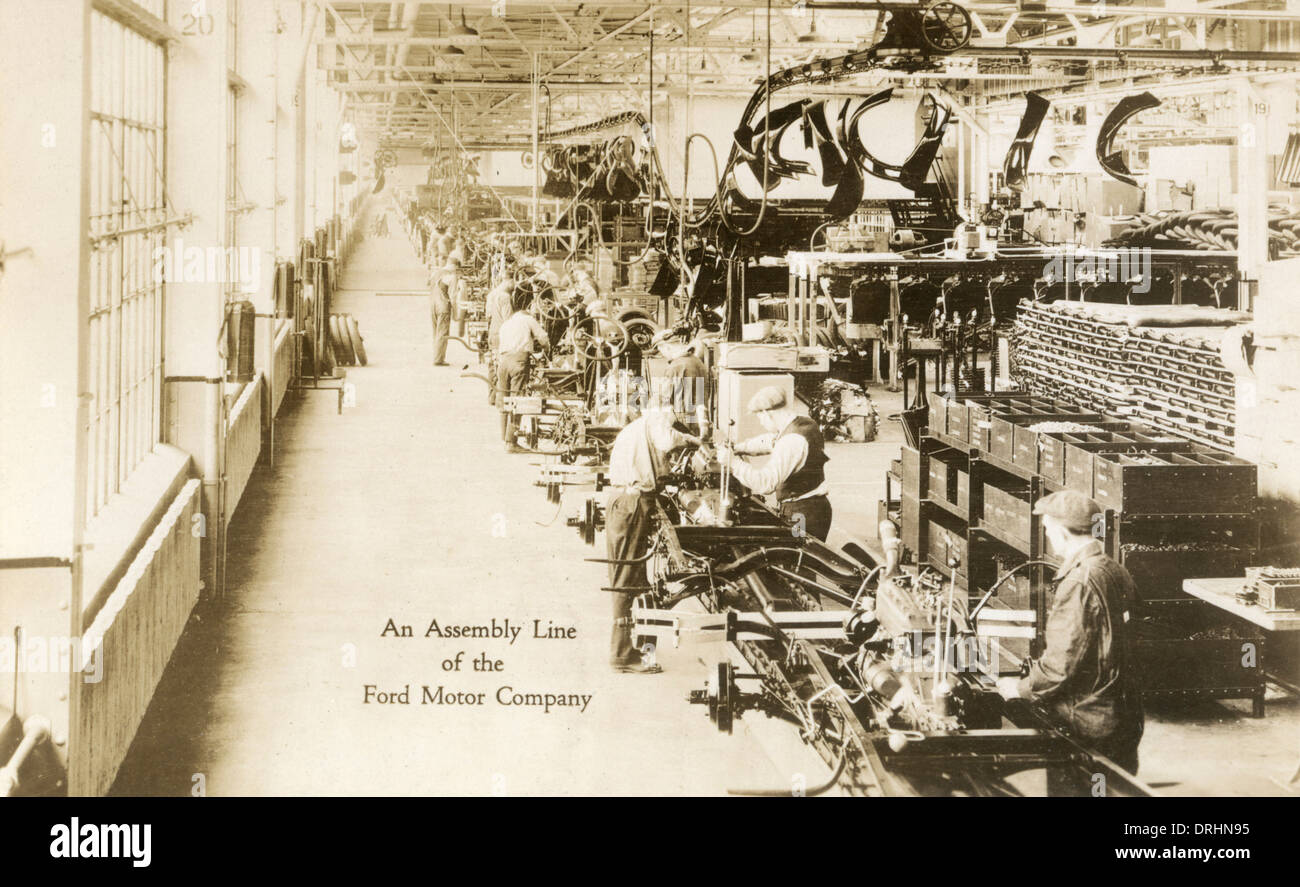 Ford Motor Company Assembly Line Stock Photo
