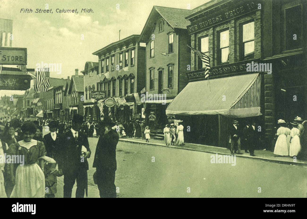 Fifth Street, Calumet, Michigan, USA Stock Photo Alamy