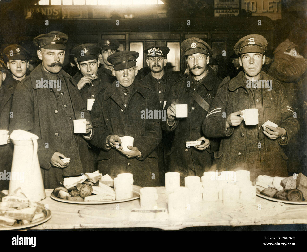 British prisoners from Kut returning to London, WW1 Stock Photo