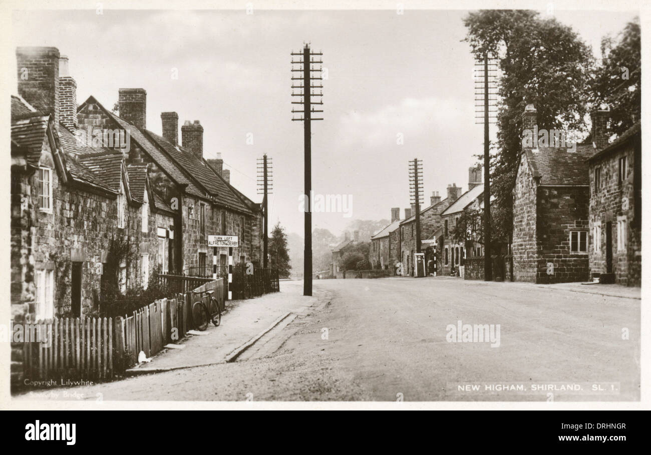 New Higham, Shirland Telegraph poles Stock Photo Alamy