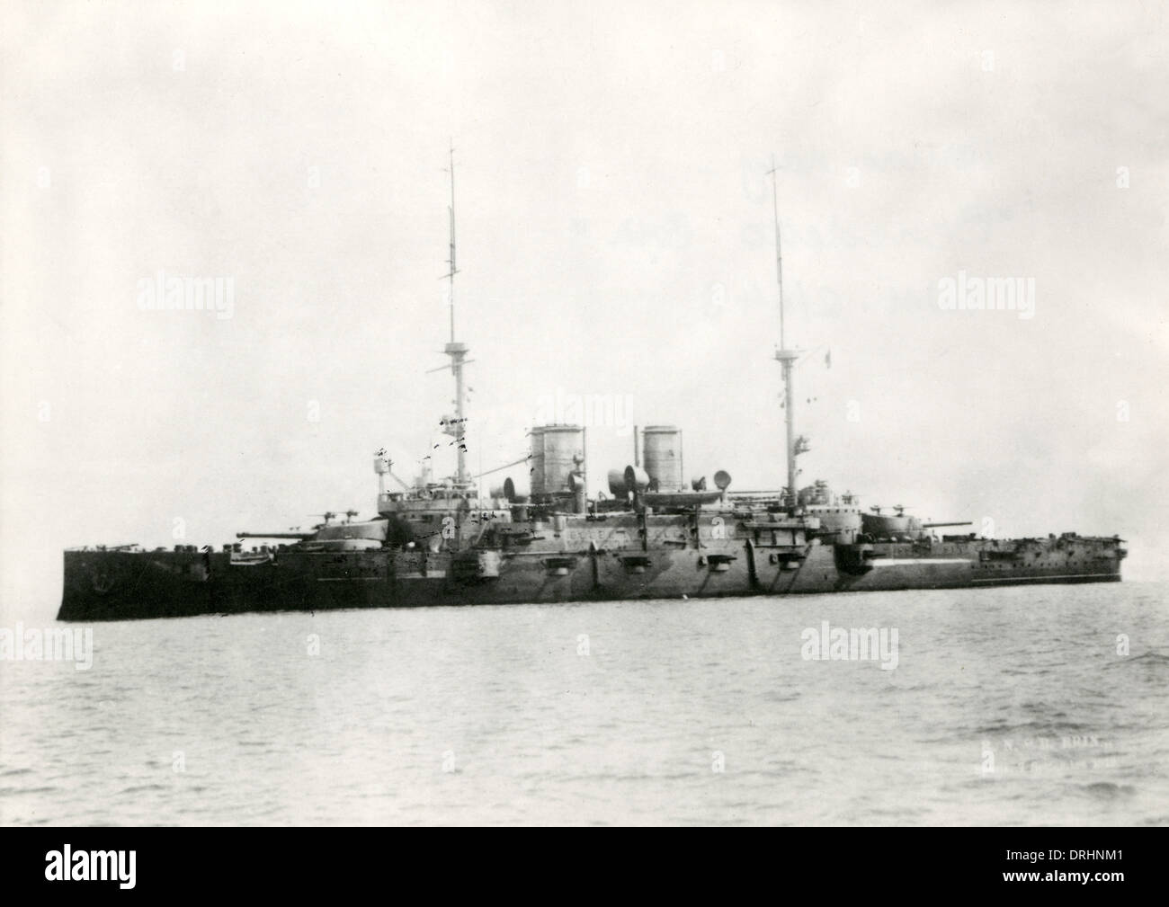 Italian battleship Benedetto Brin Stock Photo