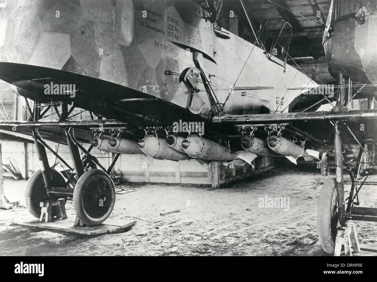 German Gotha G.V heavy bomber, WW1 Stock Photo