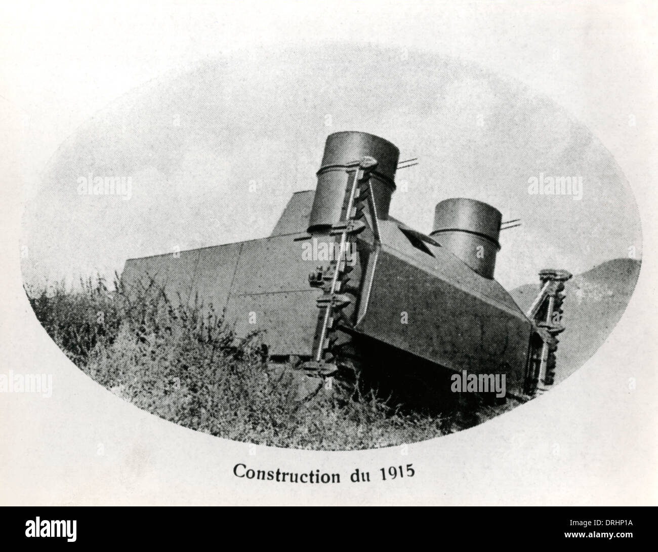 First Italian tank prototype, the Pavesi model, WW1 Stock Photo Alamy