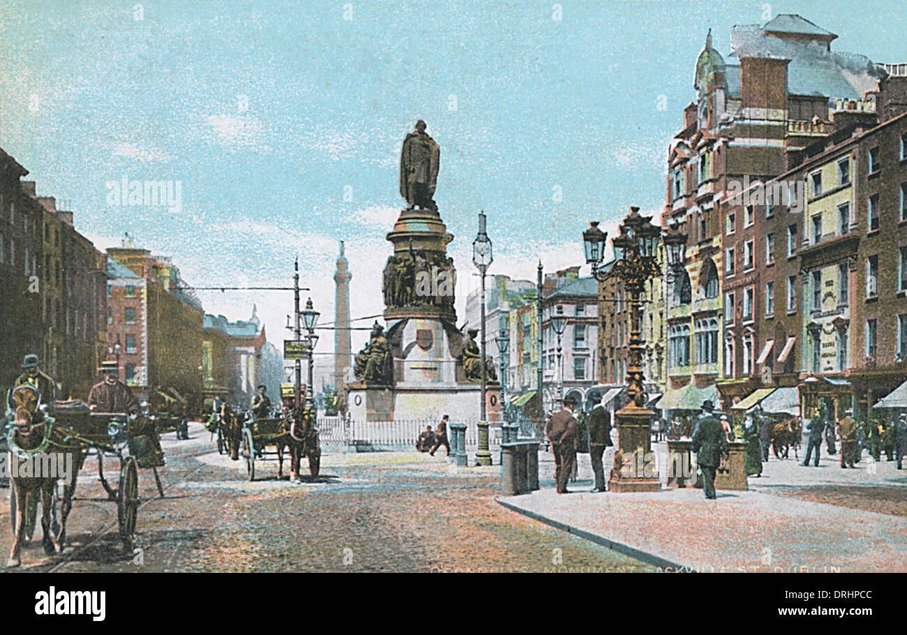 Dublin, Sackville Street Statue of O'Connell Stock Photo Alamy