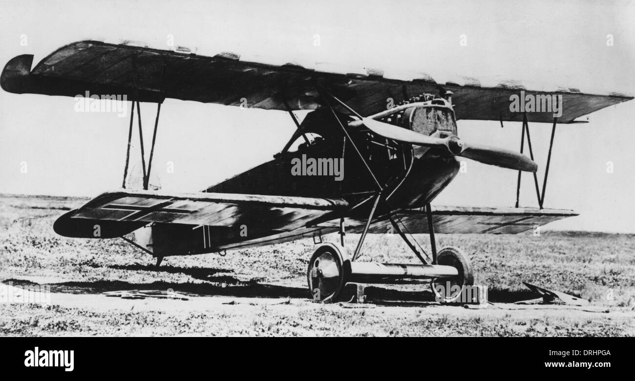 German Fokker D VII fighter plane, WW1 Stock Photo