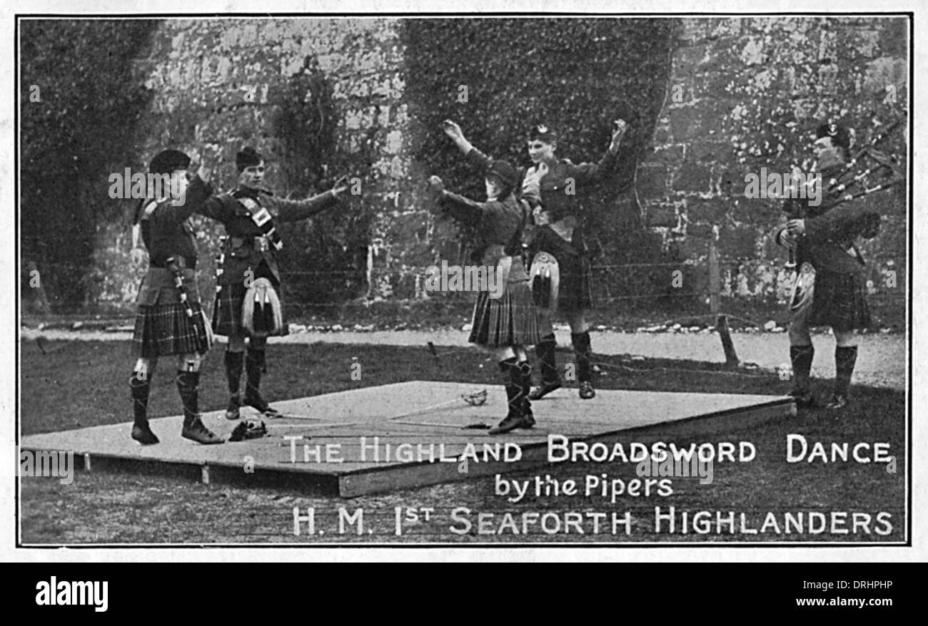Highland Broadsword Dance - 1st Seaforth Highlanders Stock Photo