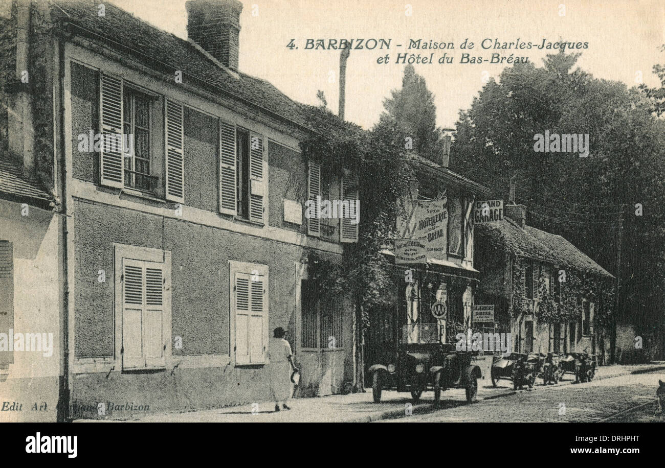 Barbizon, France - Bas-Breau Hotel Stock Photo - Alamy