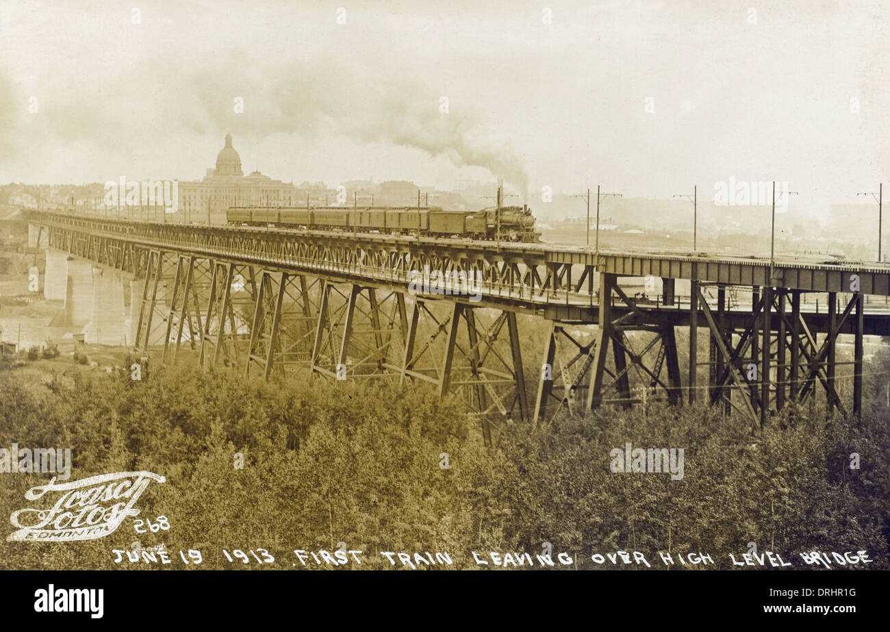 Edmonton, Alberta, Canada High Level Bridge Stock Photo Alamy