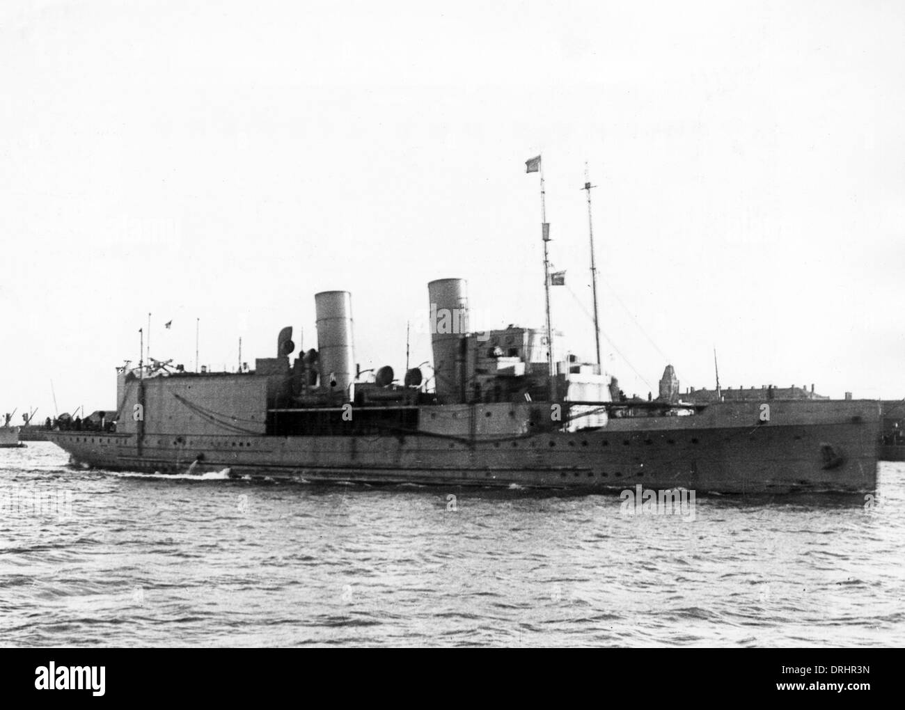 HMS Vindex seaplane carrier, WW1 Stock Photo Alamy