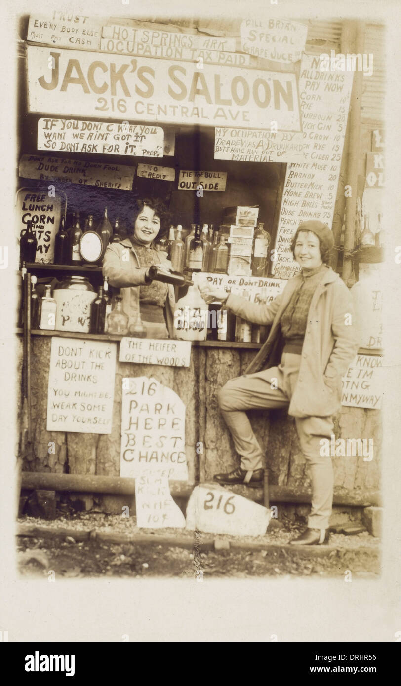 Jack's Saloon, Happy Hollow, Hot Springs, Arkansas Stock Photo