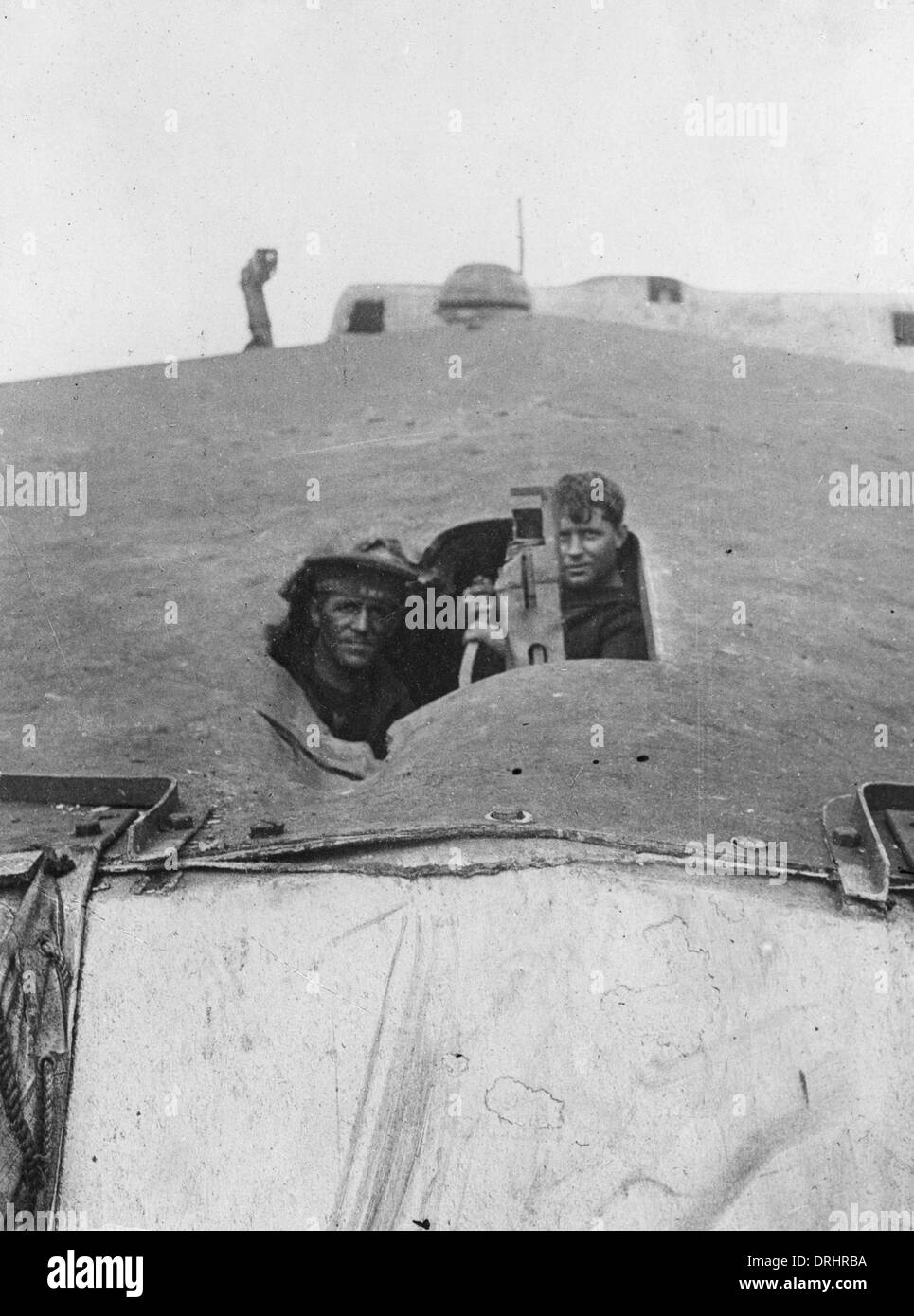 Men on HMS Tiger during the Battle of Jutland, WW1 Stock Photo