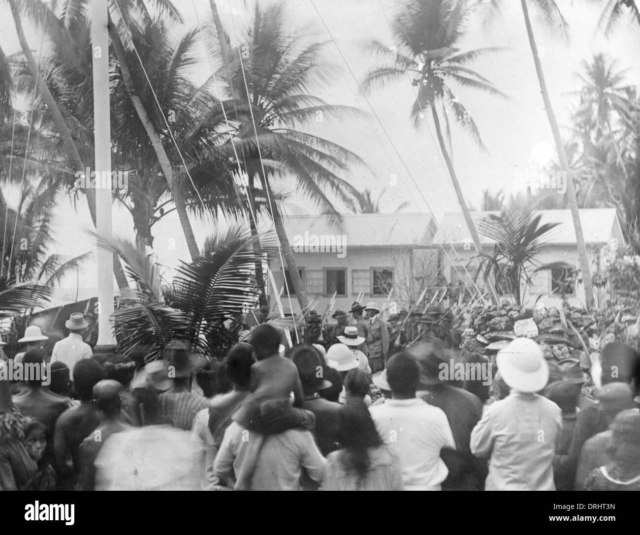 Australian occupation of Nauru, South Pacific, WW1 Stock Photo