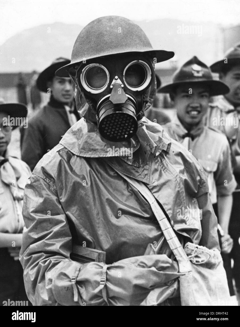 Chinese gas mask Stock Photo