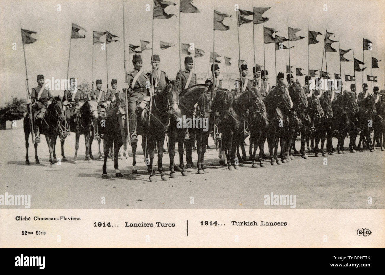 Turkish Lancers - WWI Stock Photo