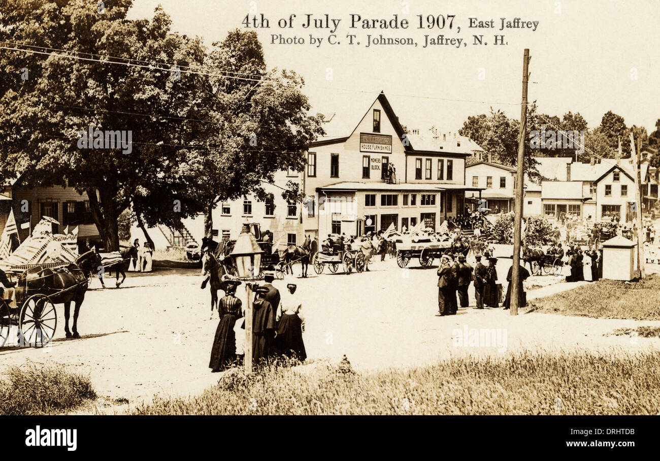 4th July Parade Independence Day Jaffrey, New Hampshire Stock Photo