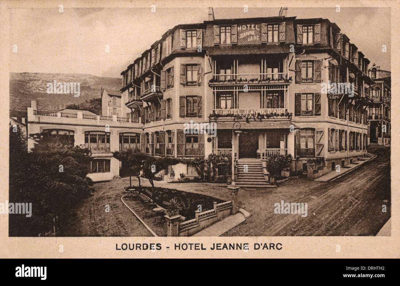 Lourdes, France - Hotel Jeanne D'Arc Stock Photo