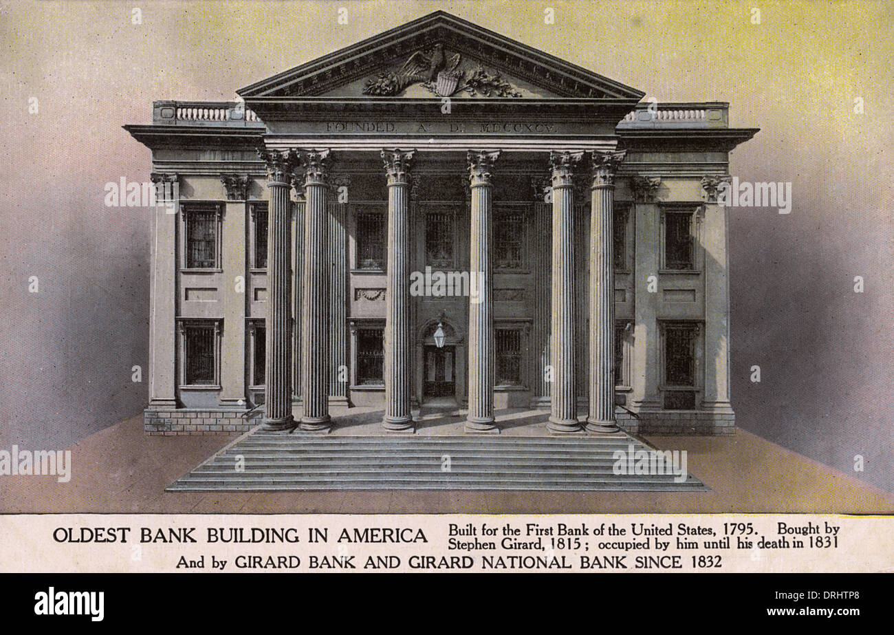 Oldest Bank Building in America Pennsylvania Stock Photo Alamy