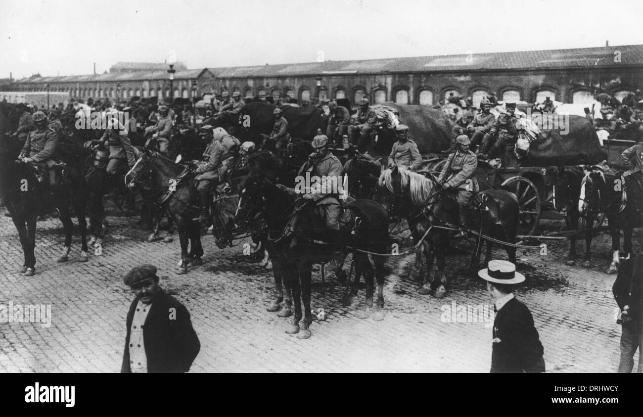 German occupation of Brussels, Belgium, WW1 Stock Photo